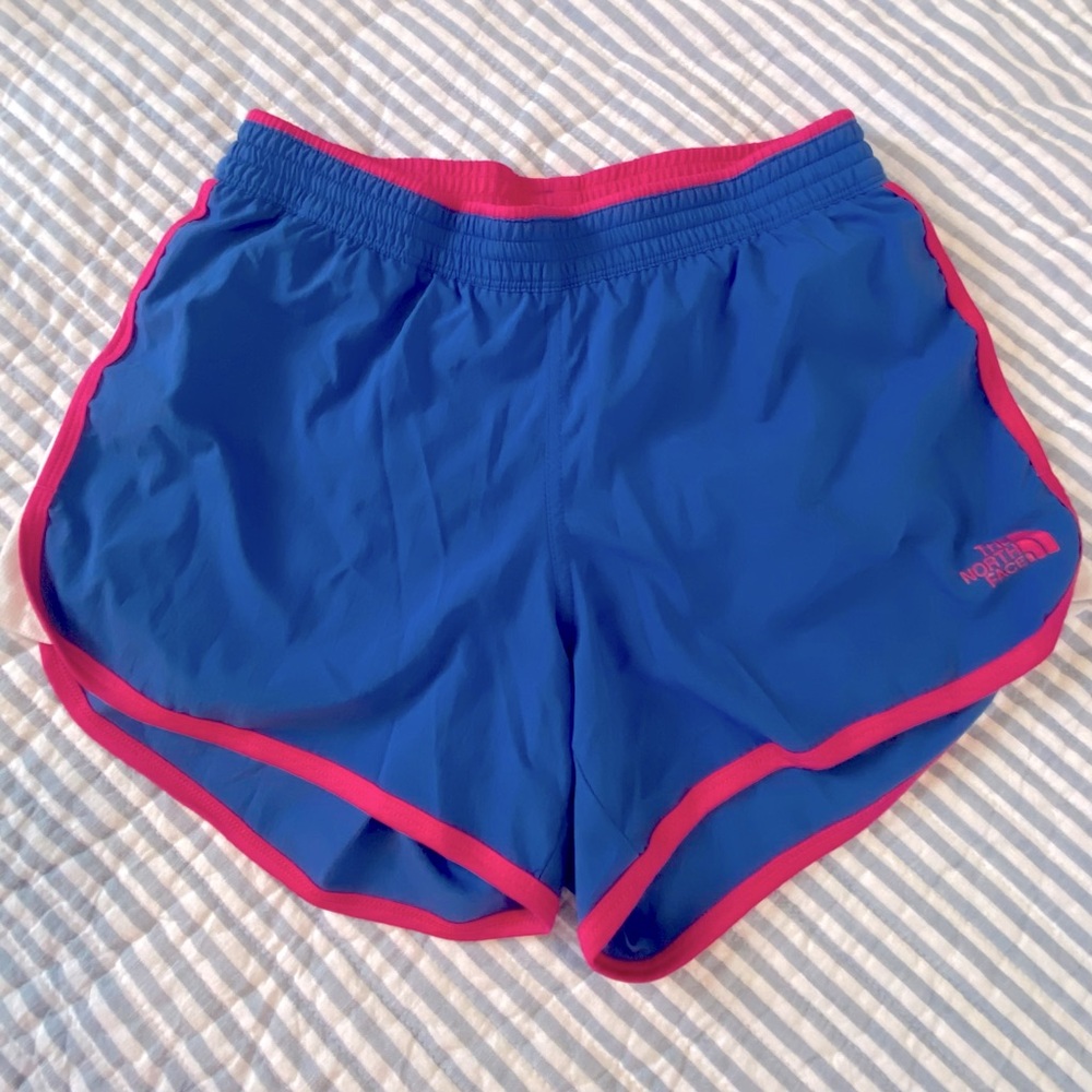 North Face athletic shorts.
